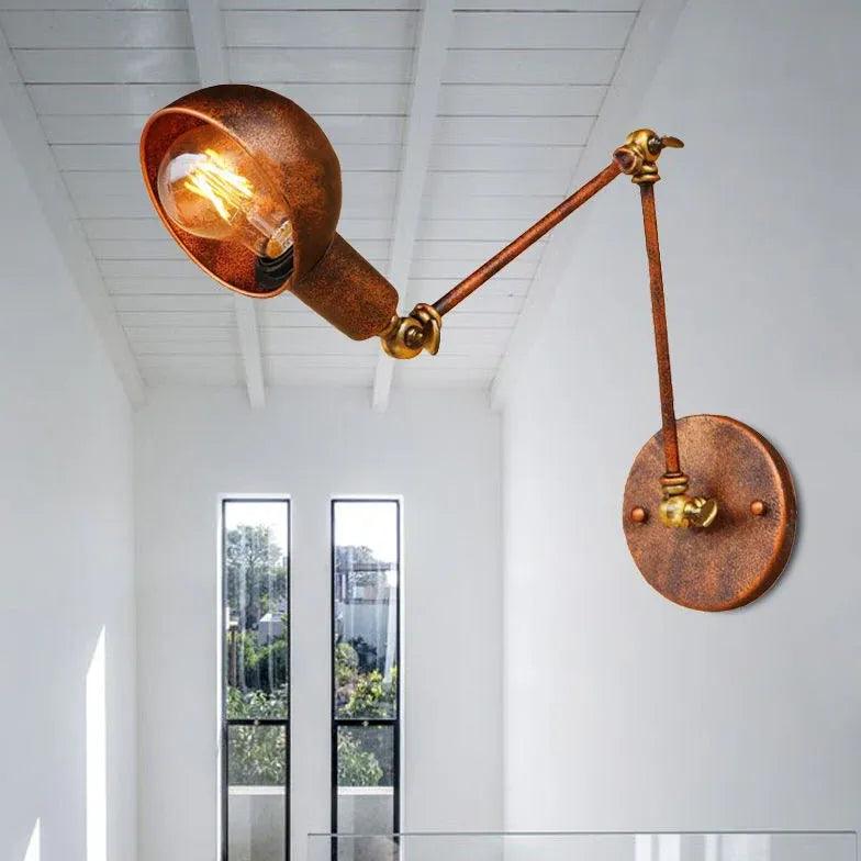 Adjustable Brass Industrial Wall Lights - Clowas