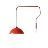 Nordic Creative Red Swing Arm Wall Light for Living Room