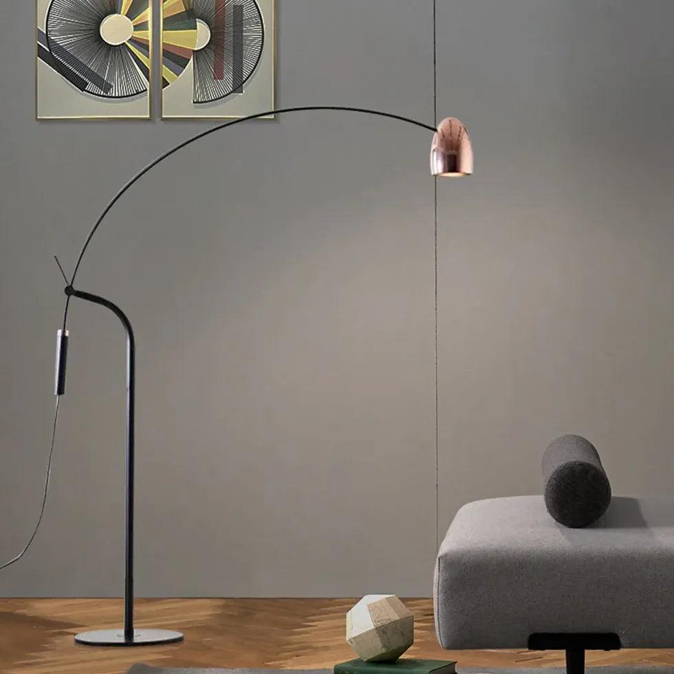 Adjustable Curved Linear Design Floor Lamp - Clowas