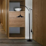 Adjustable Hanging Design Black Floor Lamp - Clowas