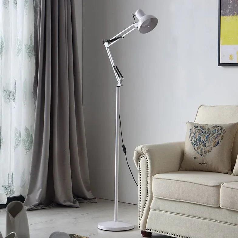 Adjustable Long-Arm Plug-In Reading Floor Lamp - Clowas