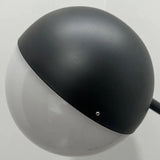 Black Floor Lamp with Marble Globe Design