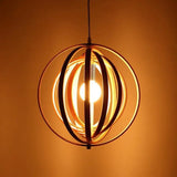 Rotating Circular Moon Pendant Light for Dining Room