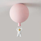 Balloon Astronaut Ceiling Light for Children, Anti Glare