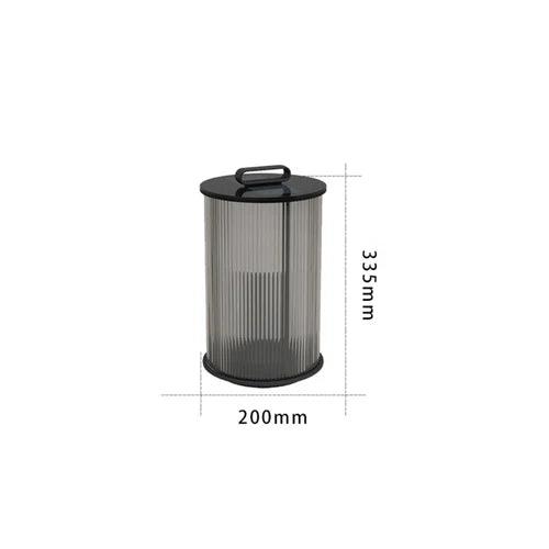 Transparent Vertical Striped Outdoor Floor Lamp - Clowas