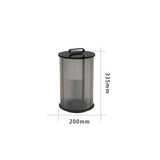 Transparent Vertical Striped Outdoor Floor Lamp - Clowas