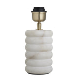 Table Lamp with Snowflake Plaster Double Bulbs