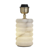 Table Lamp with Snowflake Plaster Double Bulbs