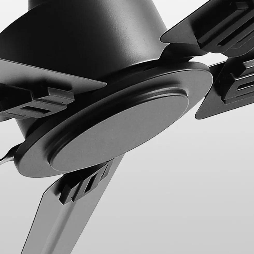 Black Three-Blade Industrial Dining Ceiling Fan - Clowas