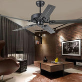 Black Five-Blade Office Industrial Ceiling Fan - Clowas