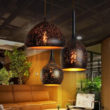 Black Hollow Design Minimalist Dining Room Pendant Light - Clowas