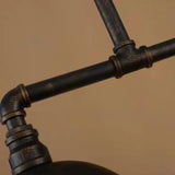 Black Metal Dual-Shade Industrial Pendant Light - Clowas