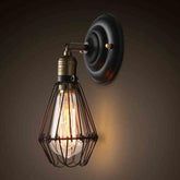 Metal Wire Frame Dining Room Wall Light - Clowas
