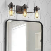 Black Bathroom Wall Light Industrial - Clowas