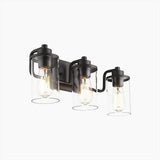 Black Bathroom Wall Light Industrial - Clowas