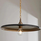 Vintage Ceiling Light Fittings with Black Walnut Design