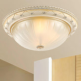 Round Pattern Design Vintage Glass Ceiling Light - Clowas