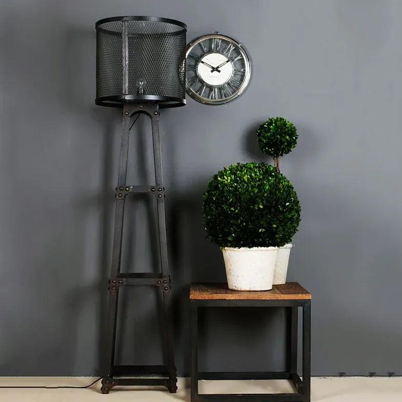 Mesh Lantern Style Four-Legged Floor Lamp - Clowas