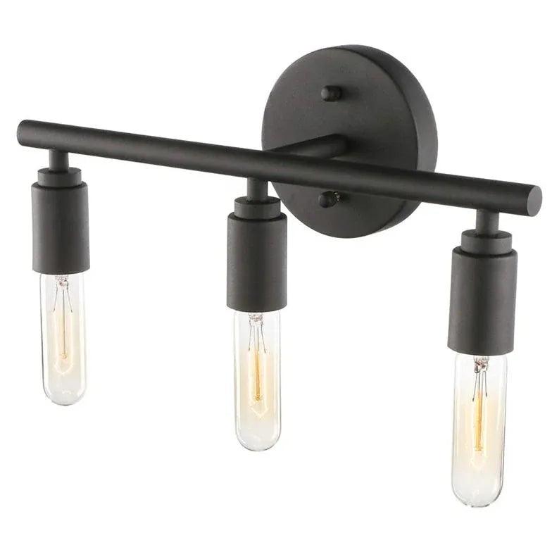 Light Bulb Black Industrial Bathroom Wall Lights - Clowas