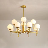 Multi-Light Spherical Glass Modern Chandelier - Clowas