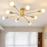Black Metal Multi-Light Spherical Ceiling Light - Clowas