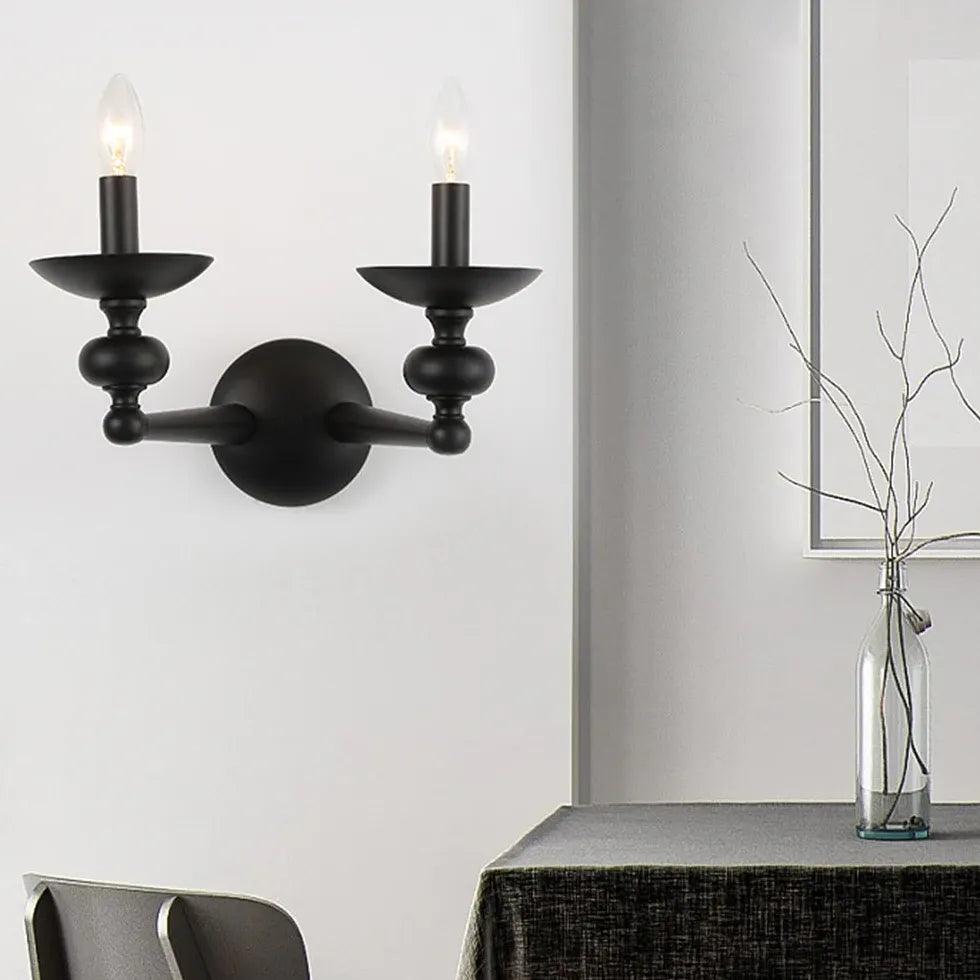 Black Candelabra Design Living Room Wall Light - Clowas