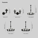 Black Candelabra Design Living Room Wall Light - Clowas