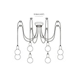 Multi-Light Spider Web Black LED Chandelier - Clowas