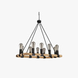 Rectangular Rope Structure Black Industrial Pendant Light - Clowas