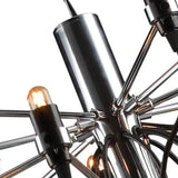 Multi-Arm Design Candelabra Black Industrial Chandelier - Clowas