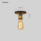 Exposed Bulb Design Recessed Industrial Ceiling Light - Clowas