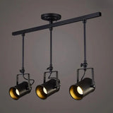 Three-Light Black Metal Ceiling Light - Clowas
