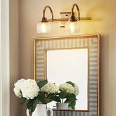vintage bathroom wall lights glass - Clowas