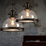 Hemisphere Lantern Design Black Industrial Pendant Light - Clowas
