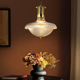 Textured Glass Shade Vintage Pendant Light - Clowas