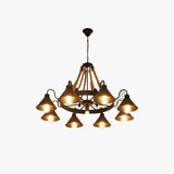 Wheel-Shaped Radiant Design Vintage Chandelier - Clowas