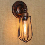 Iron Art Lampshade Vintage Wall Lights - Clowas