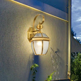 Vintage Brass Outdoor Lantern Lights - Clowas