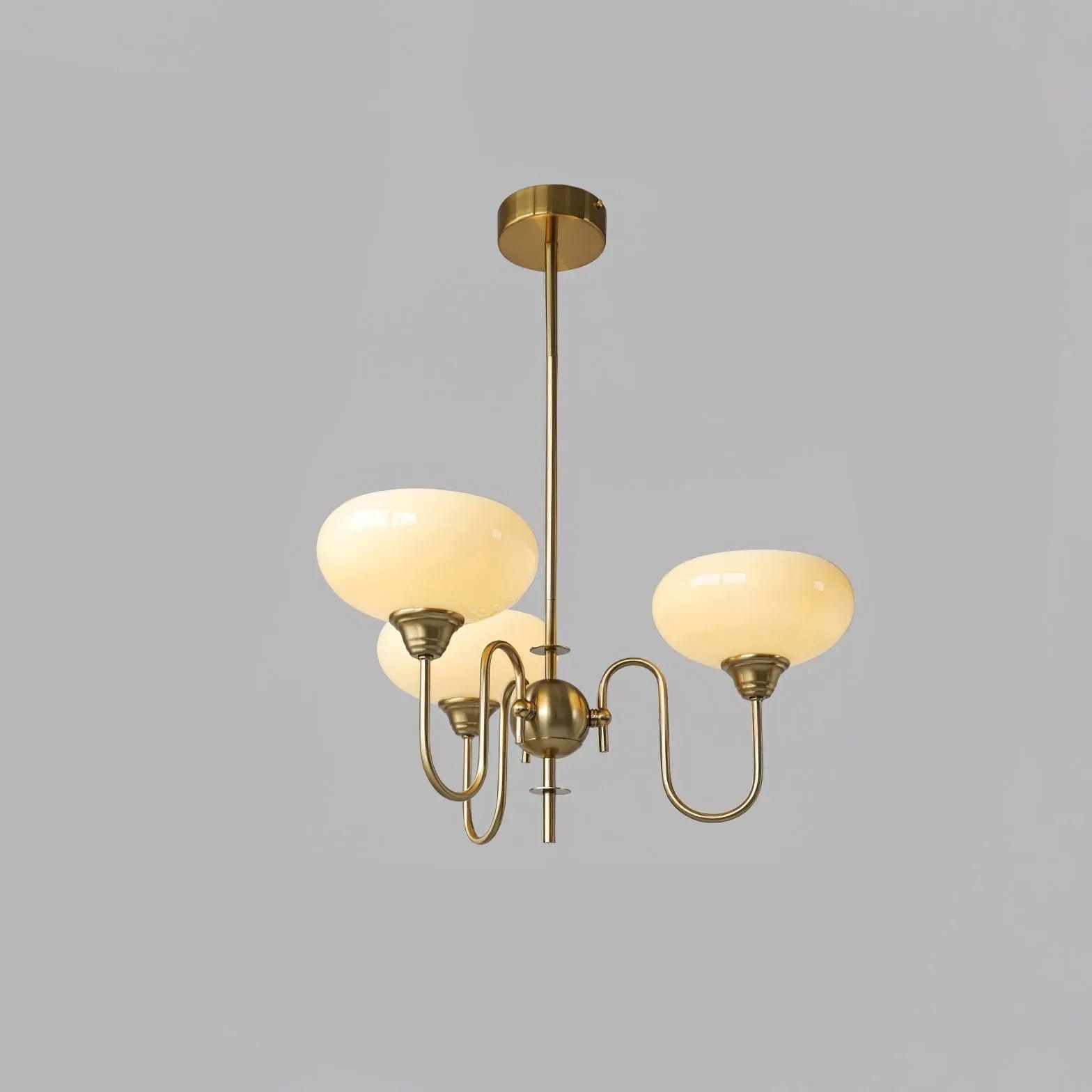 Milky White Glass Vintage Pendant Light - Clowas