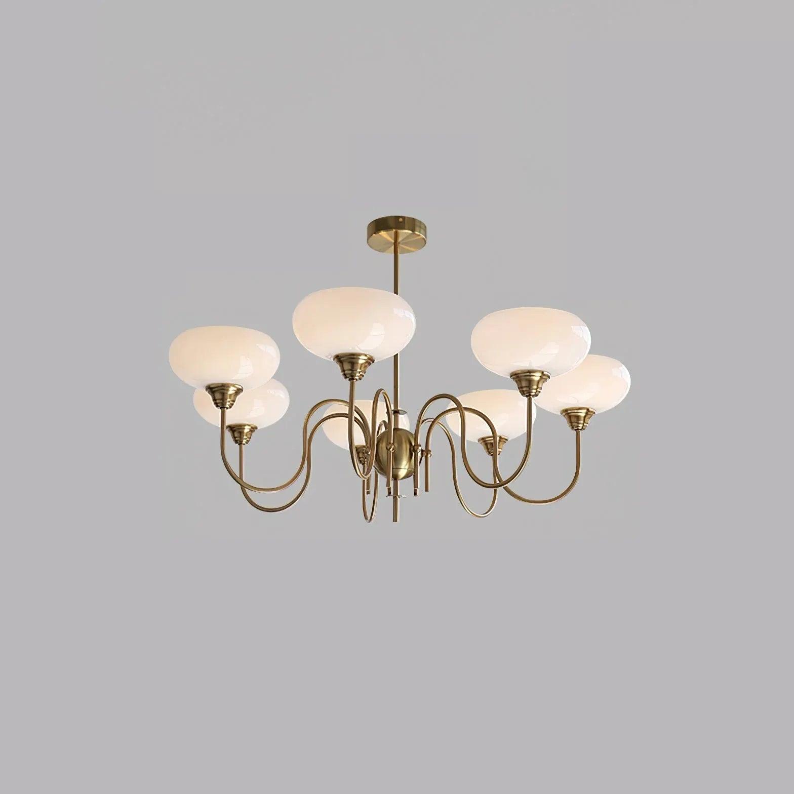 Milky White Glass Vintage Pendant Light - Clowas