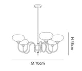 Milky White Glass Vintage Pendant Light - Clowas