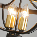 Round Metal Construction Industrial Vintage Pendant Light - Clowas