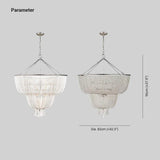 Multi-layered Crystal White Chandelier Pendant Light - Clowas
