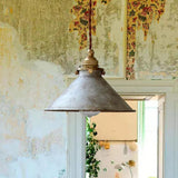 Textured Glass Lampshade Vintage Pendant Light - Clowas