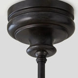 Six-Light White Shade Vintage Chandelier - Clowas