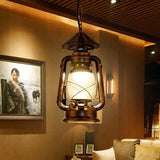 Lantern-Shaped Vintage Industrial Pendant Light - Clowas