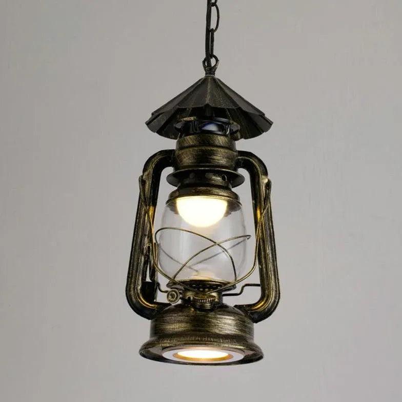 Lantern-Shaped Vintage Industrial Pendant Light - Clowas