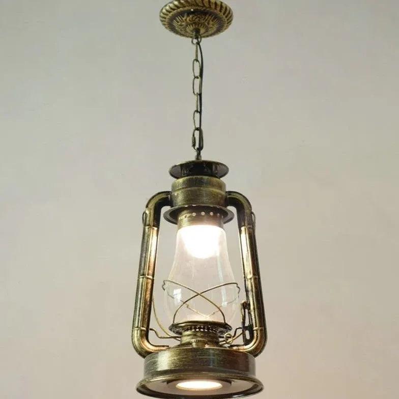 Lantern-Shaped Vintage Industrial Pendant Light - Clowas