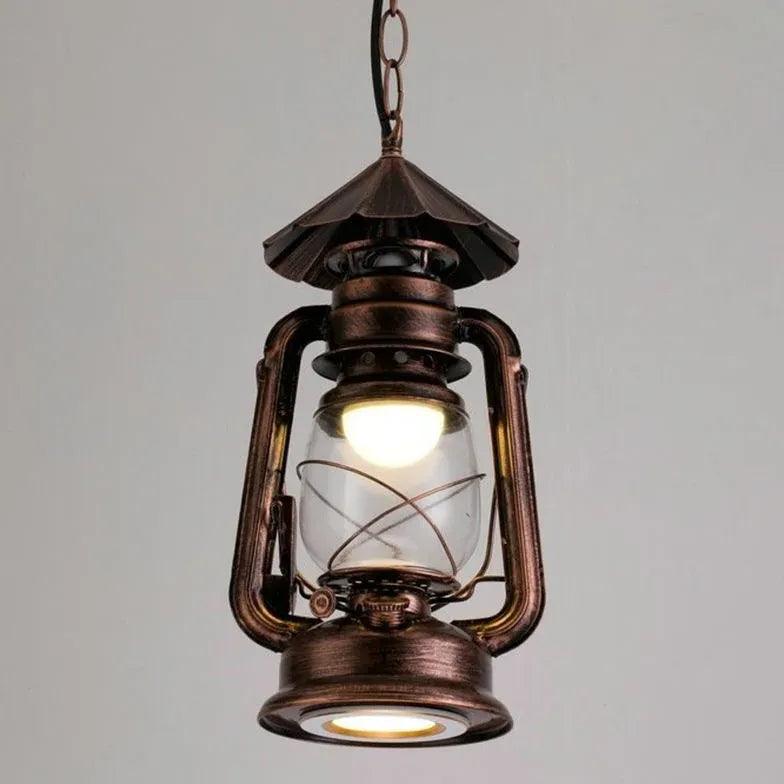 Lantern-Shaped Vintage Industrial Pendant Light - Clowas