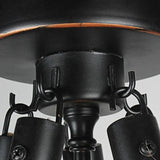 Hemispherical Metal Frame Black Vintage Pendant Light - Clowas